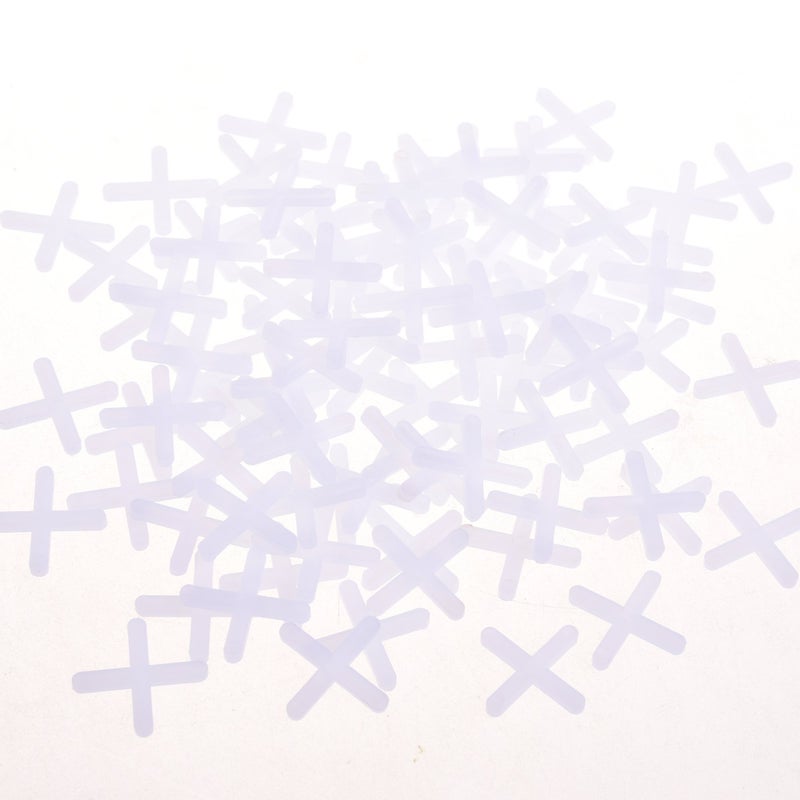 Cosmos Tile Spacers 1/8 Inches (3 mm) Wide Wall & Floor Tiles Spacers, X-Type, 500 Pcs, White Plastic