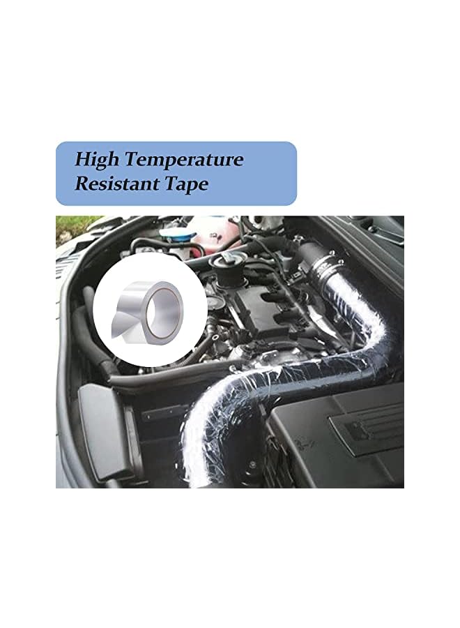 promass [Pack of 1] Aluminum Foil Tape - [2" x 15 Yards] - Insulation Adhesive Silver Metal Tape for HVAC, Sealing & Patching Hot & Cold Air Ducts - Image 4