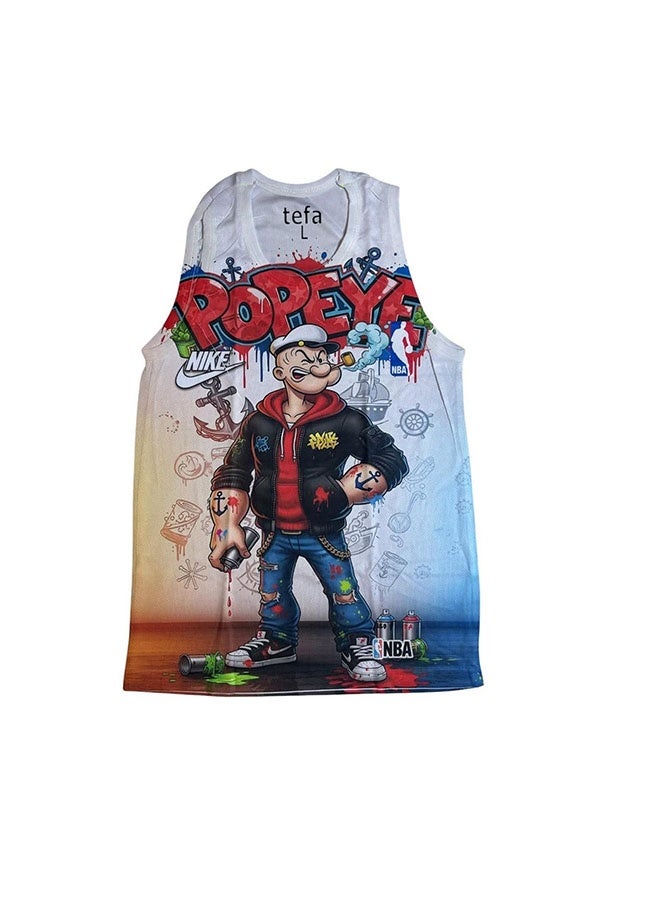 Front Printed Sportive Tank Top 3