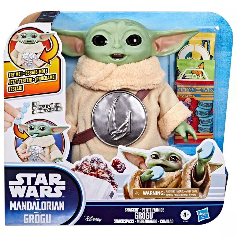 Star Wars The Mandalorian And Grogu Snackin’ Grogu Interactive Action Figure (16.51 cm) - Image 1