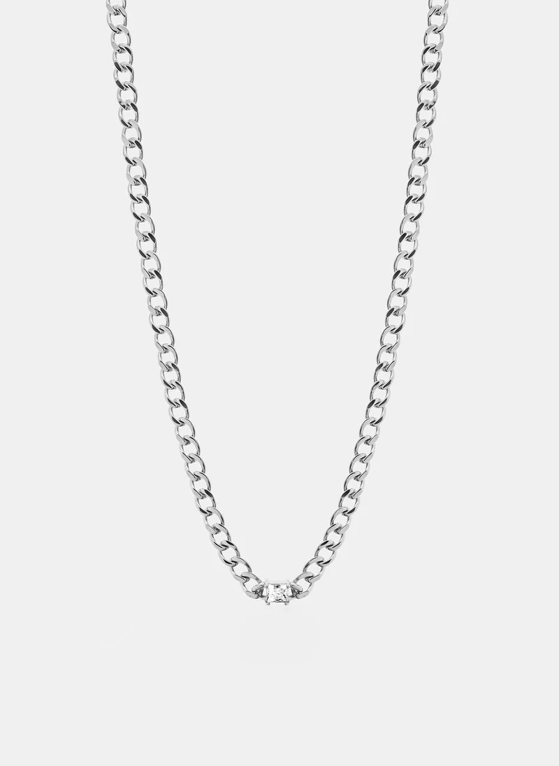 Liu Jo Necklace with rhinestone square cut element
