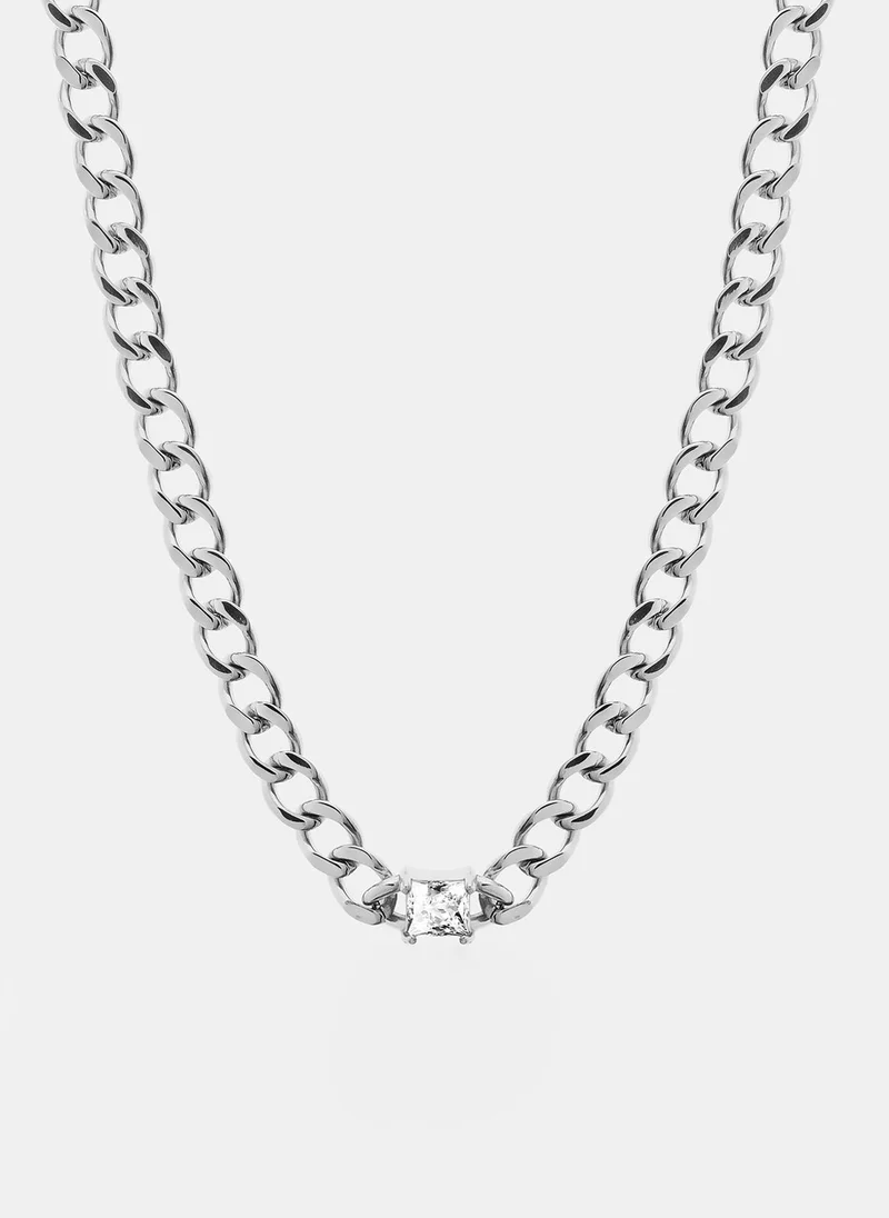 Liu Jo Necklace with rhinestone square cut element