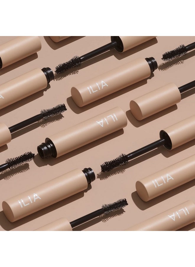 ILIA ILIA - Fullest Volumizing Mascara | Non-Toxic, Vegan, Cruelty-Free, Smudge + Flake-Free, Safe For Sensitive Eyes, For Fuller, Thicker, & Healthier Lashes (Full Size, 0.32 fl oz | 9.5 ml)  - Image 5