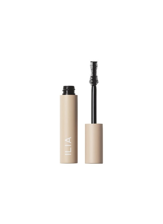 ILIA ILIA - Fullest Volumizing Mascara | Non-Toxic, Vegan, Cruelty-Free, Smudge + Flake-Free, Safe For Sensitive Eyes, For Fuller, Thicker, & Healthier Lashes (Full Size, 0.32 fl oz | 9.5 ml)  - Image 1