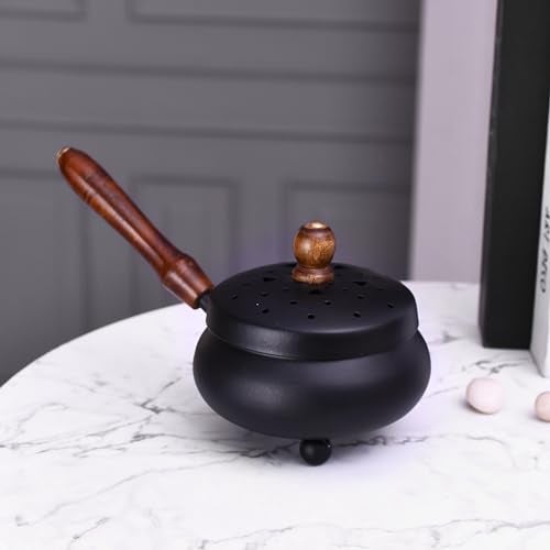 CraftVatika Metal Dhoop Dani Stand Incense Burner Loban Burner, Loban Sambrani Dhoop Holder, Kapoor Dani, Incense Burner Dhoop Dani for Pooja, Temple, Home Decor Dhoop Dani - Image 1