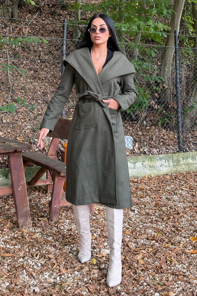 Weshaya Coat Women Khaki - Image 2