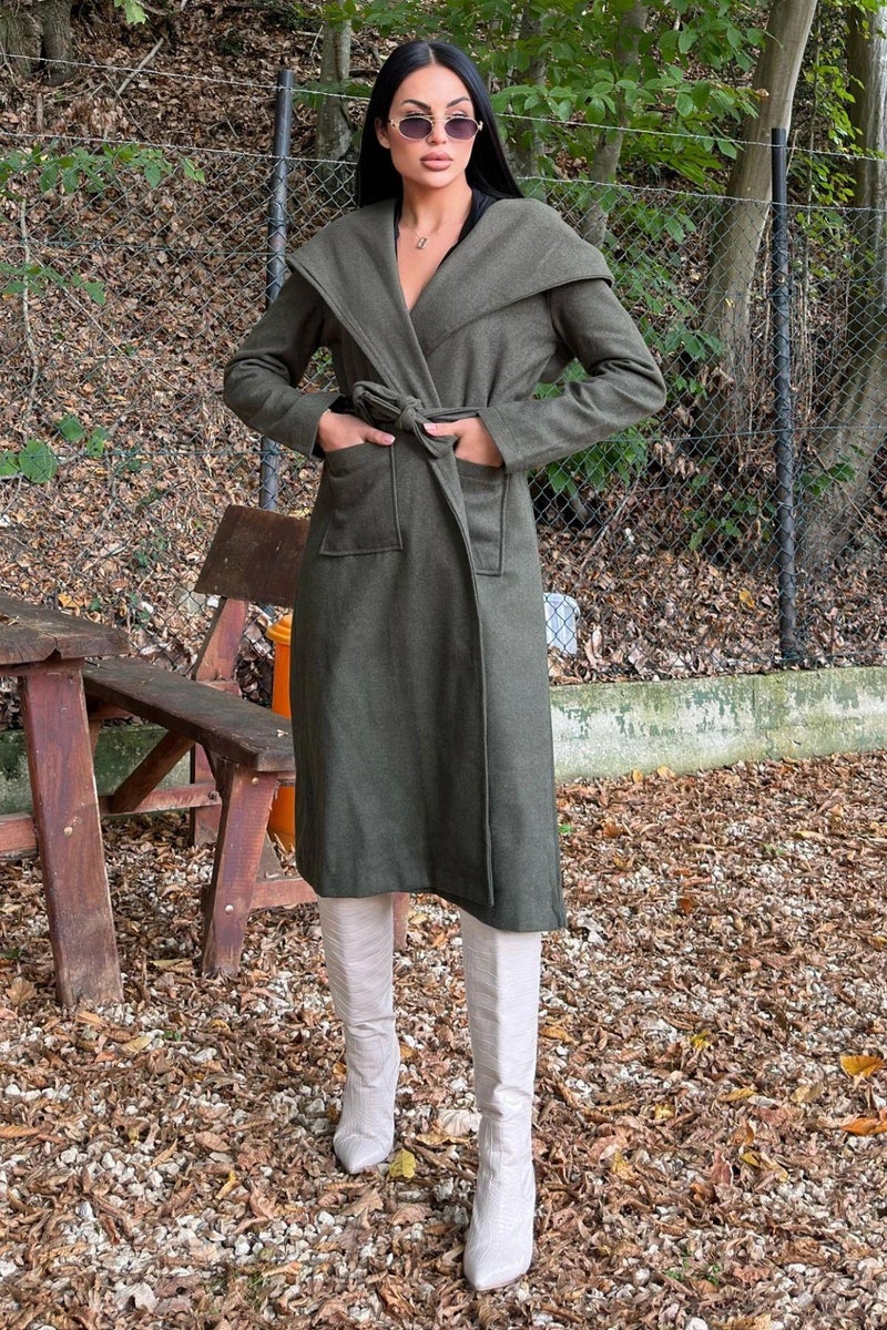 Weshaya Coat Women Khaki - Image 3