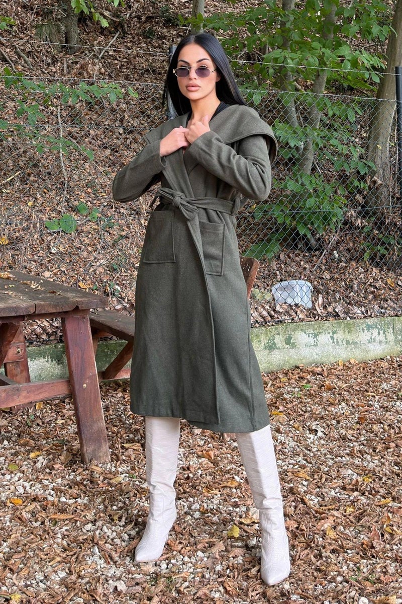 Weshaya Coat Women Khaki - Image 4