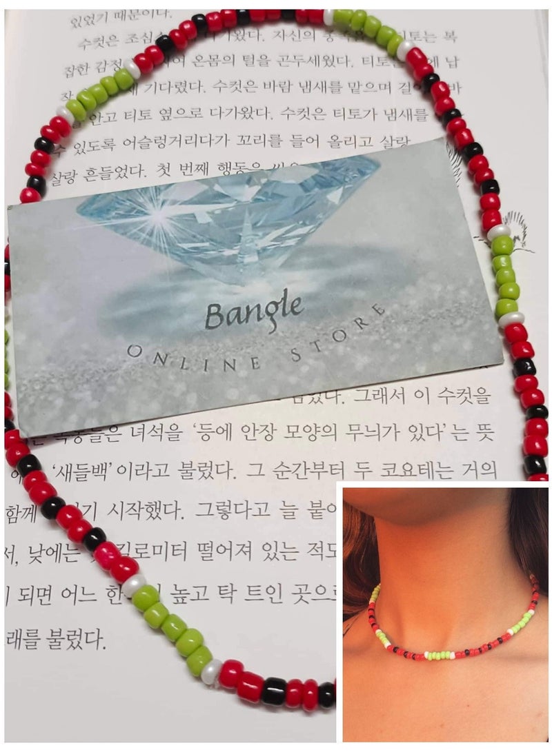 Fashion Choker Watermelon Beads Necklace