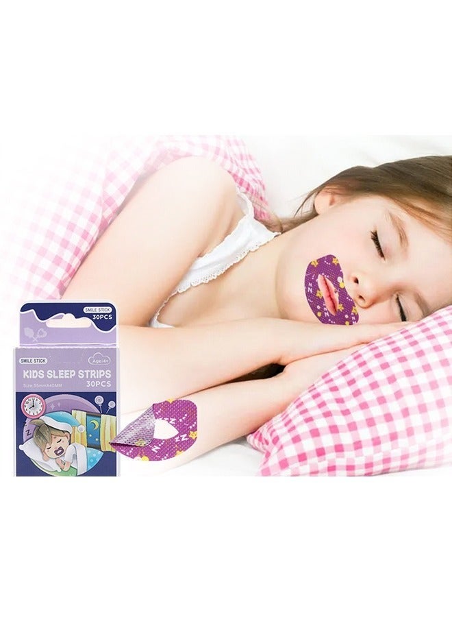 Generic 30PCS Children's Mouth Breathing Correction Patch, Snoring Sticker Mouth Correction Sticker For Children Night Sleep  - Image 2