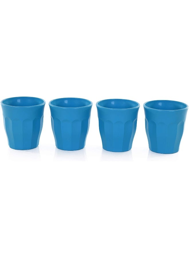Mintra Home Unbreakable Cups, Tumblers 4pc (175ml) -Turquoise - Image 1