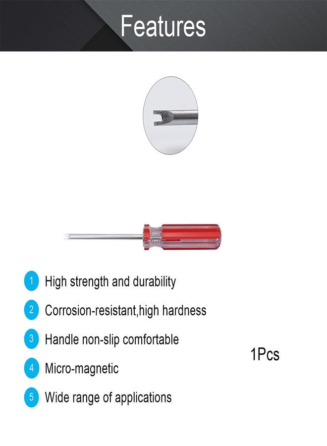 اتول مارت مفك براغي Utoolmart، مفكات براغي مغناطيسية برأس على شكل حرف U، مفك براغي بطرف على شكل حرف U مقاس 1.7 مم مع ساحب مسامير بعمود 3 بوصات، أداة إصلاح للصناعات اليدوية وإصلاحات السيارات والإصلاحات العامة - Image 3