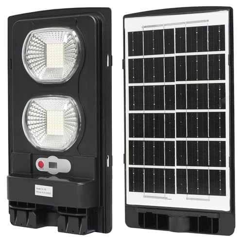 Gigawatts 108 LED 40W Solar Street Light with Wall Bracket & Remote Control 3.5Ah Battery Inbuilt 6W Solar Panel IP65 Water Resistant Outdoor Lamp for Wall Pathway Garden and Patio (1Pc, Cool White) - Image 1