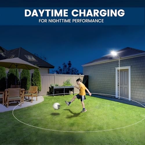 Gigawatts 108 LED 40W Solar Street Light with Wall Bracket & Remote Control 3.5Ah Battery Inbuilt 6W Solar Panel IP65 Water Resistant Outdoor Lamp for Wall Pathway Garden and Patio (1Pc, Cool White) - Image 5