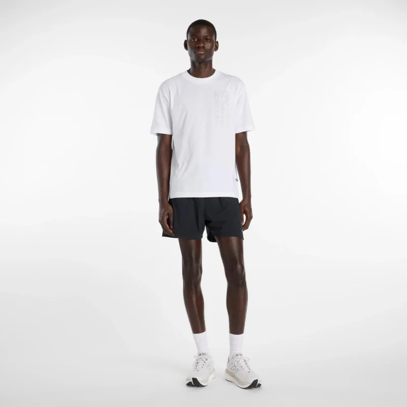 New Balance White Reflective T-Shirt for Men | Best Price UAE