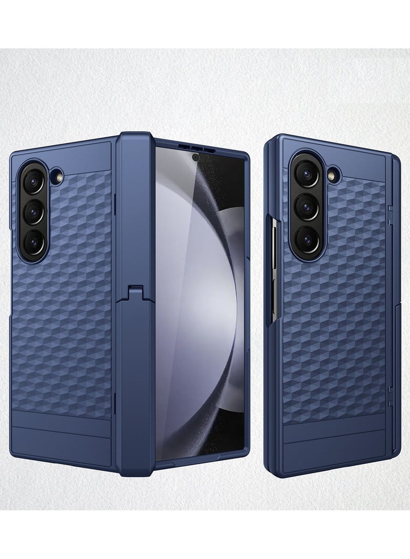 general for Samsung Z Fold 6 Case with Hinge Protector, Galaxy Z Fold 6 Case with Kickstand & Screen Protector,3D Cube Stand Case for Galaxy Fold 6 5G Phone