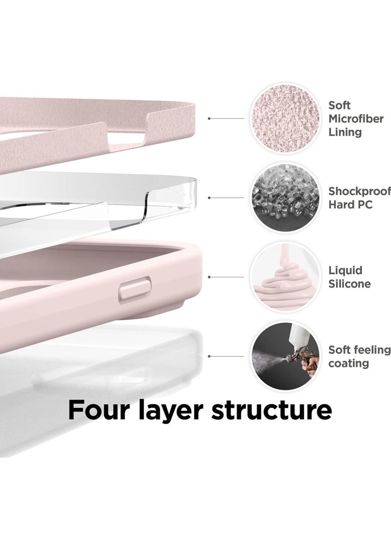 Compatible with iPhone 15 Pro Max Case Liquid Silicone Case Full Body Protective Cover Shockproof Slim Phone Case Anti-Scratch Soft Microfiber Lining 6.7 inch - Image 5