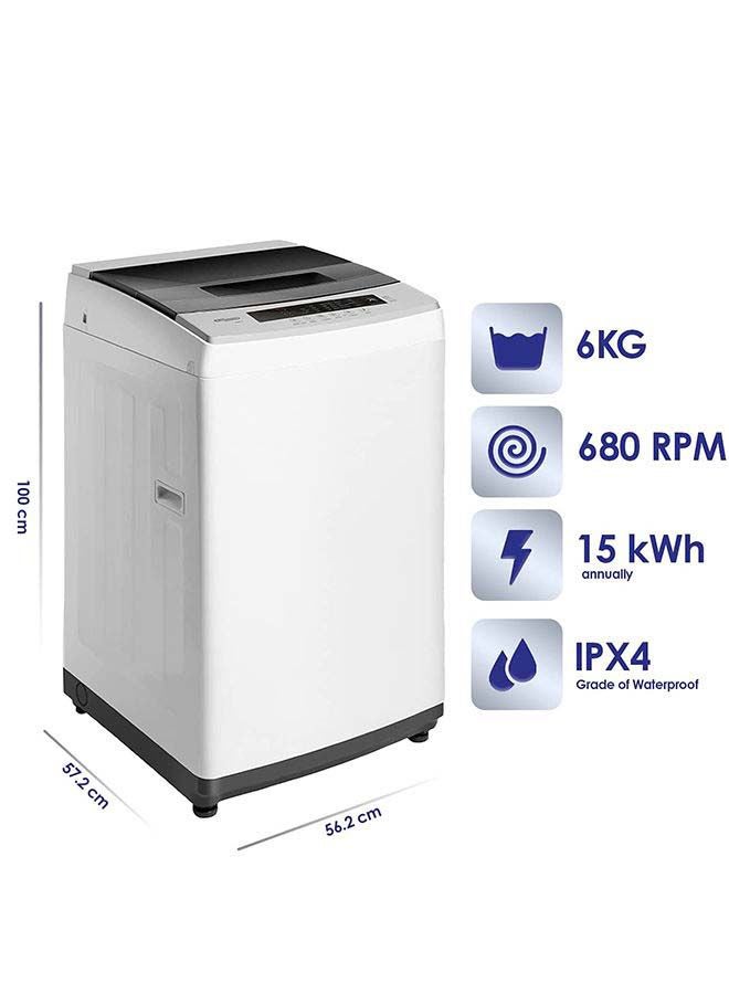 SUPER GENERAL 6 Kg Top Load Fully Automatic Washing Machine, 680 Rpm With Auto Balance, Delay Start And Led Display 360 W 360 W SGW621 White - Image 2