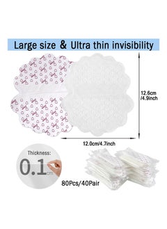 KASTWAVE Underarm Sweat Pads, 80PCS Armpit Sweat Pads Disposable, Anti Sweat Pads Invisible Armpit Sheet Sweat Absorbing Pads Summer for Women and Men  - Image 5