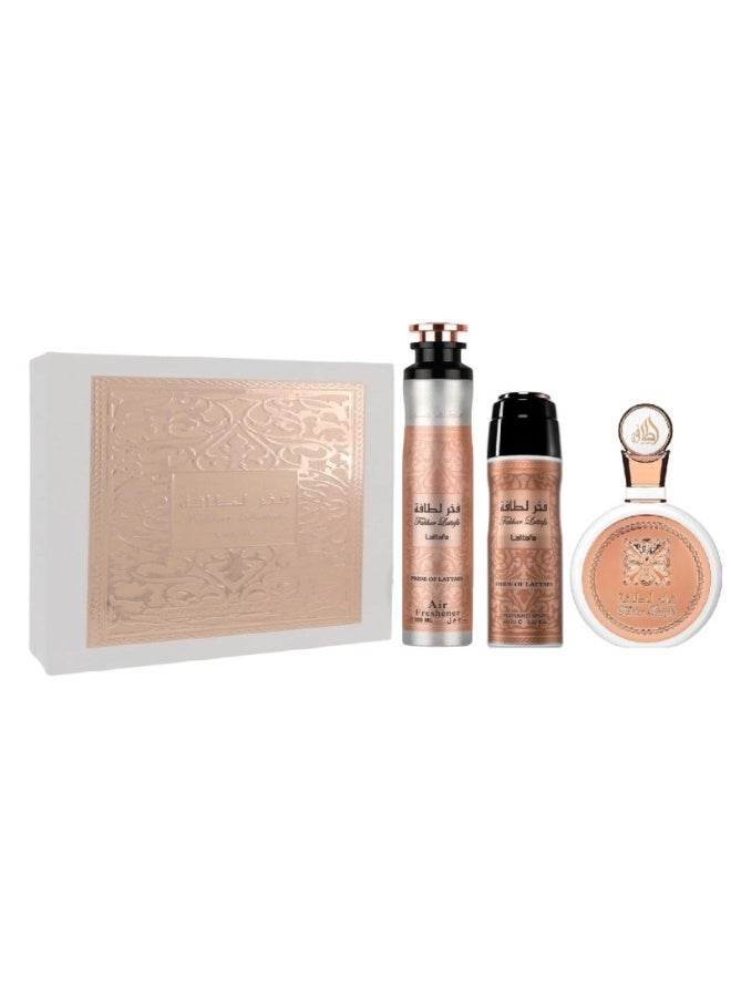 Lattafa Giftset Fakhar Women + Deo + Af - Image 1