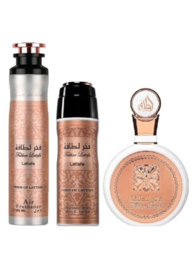 Lattafa Giftset Fakhar Women + Deo + Af - Image 2