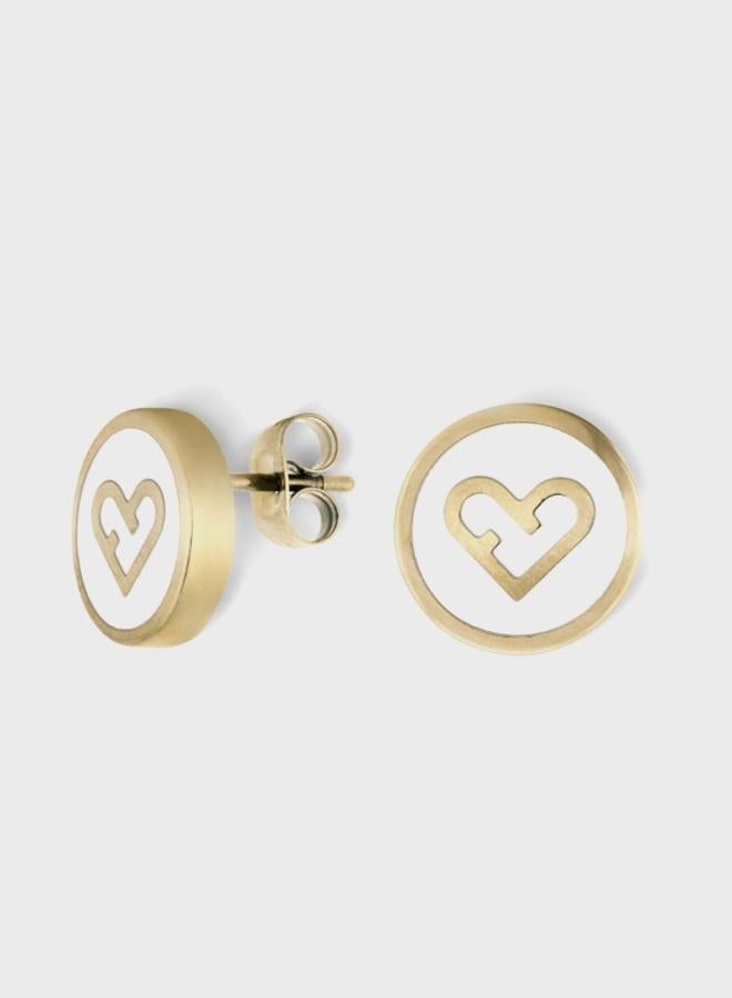 Furla Heart Hoop Earrings - Image 1