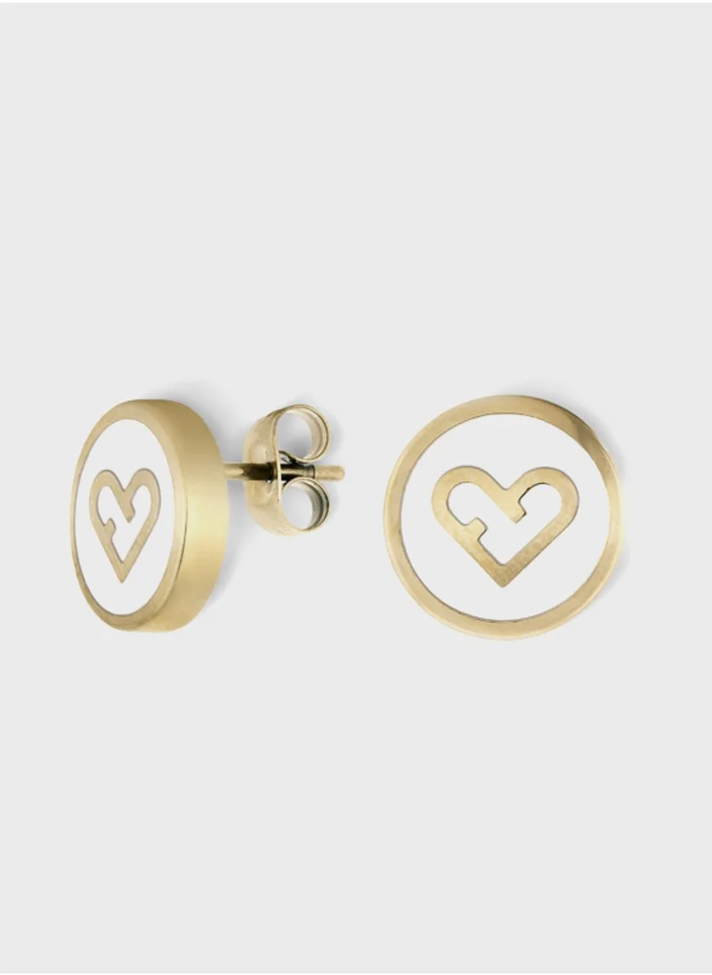 Furla Heart Hoop Earrings