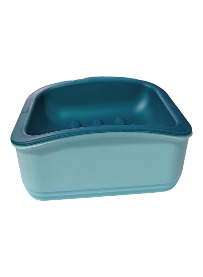 PUTHAK Decorative Drainage Waterproof Plastic Soap Case Dish Holder,Soap Holder with Draining Tray- Pack of 4 - Image 5