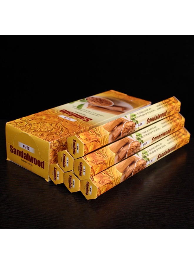 GR Sandalwood Incense Sticks Pack Of 120, Natural Relaxing, Prayer, Aromatherapy Incense for Air Purifier, Mind & Spirit & Ritualistic Fragrance, Ramadan Gift - Image 2