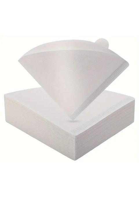 100 Piece Coffee Paper Filter V60 Size 02 White