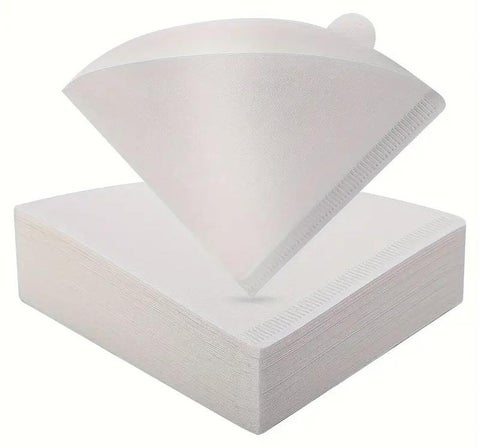 100 Piece Coffee Paper Filter V60 Size 02 White