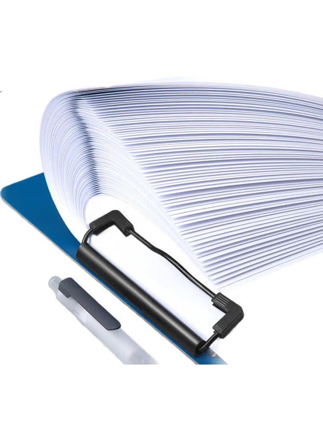 Fizz Feizhi (Fizz) High-Quality A4 Thick Pp Writing Clipboard/Desk Pad/Hard File Folder/Office Supplies/Student Stationery, Dark Blue A6383 - Image 1