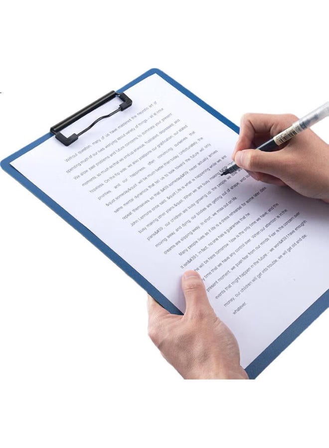 Fizz Feizhi (Fizz) High-Quality A4 Thick Pp Writing Clipboard/Desk Pad/Hard File Folder/Office Supplies/Student Stationery, Dark Blue A6383 - Image 2