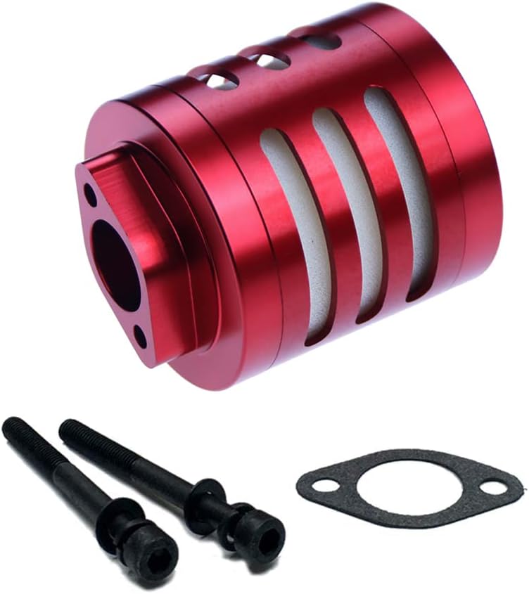 FLMLF Air filter Set for 1/5 RC Hpi Baja Rovan King Motor 5B 5T 5SC FG GoPed (red) - Image 3