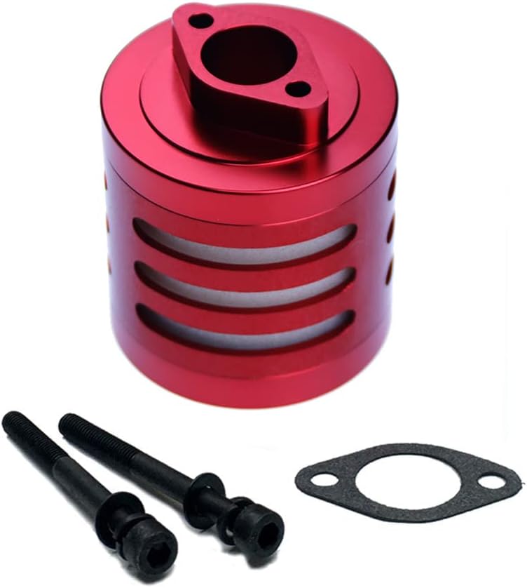 FLMLF Air filter Set for 1/5 RC Hpi Baja Rovan King Motor 5B 5T 5SC FG GoPed (red) - Image 1