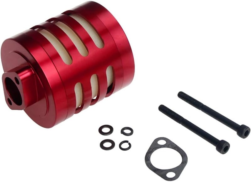 FLMLF Air filter Set for 1/5 RC Hpi Baja Rovan King Motor 5B 5T 5SC FG GoPed (red) - Image 4
