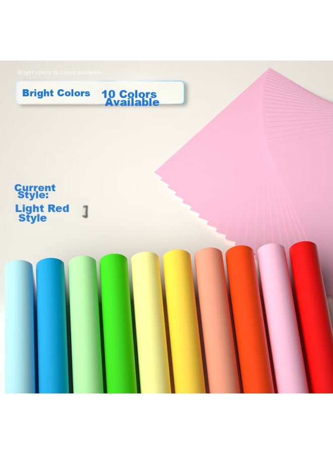 Deli A4 80g Light Pink Copy Paper, Colored Non-thick Cardstock, Children's Craft Paper, Paper Cutting, Printing Paper, Voucher Printing, 500 Sheets/pack 7788 - Image 5