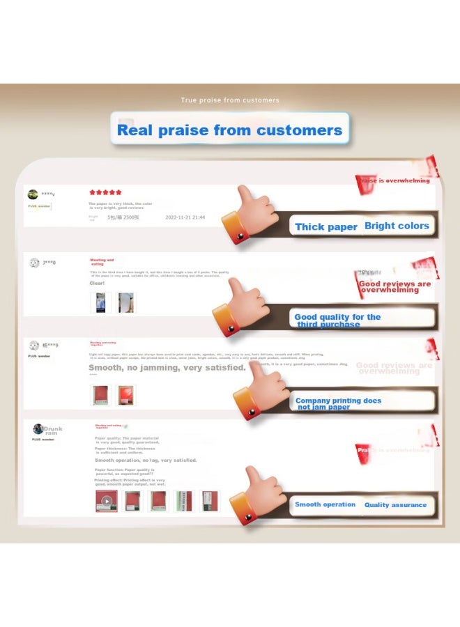 Deli A4 80g Light Pink Copy Paper, Colored Non-thick Cardstock, Children's Craft Paper, Paper Cutting, Printing Paper, Voucher Printing, 500 Sheets/pack 7788 - Image 3