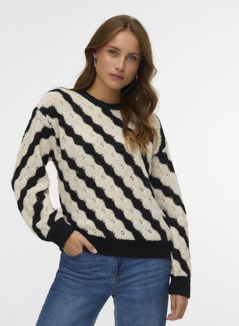 VERO MODA Vmbubly Ls O-Neck Pullover Boo - Image 5