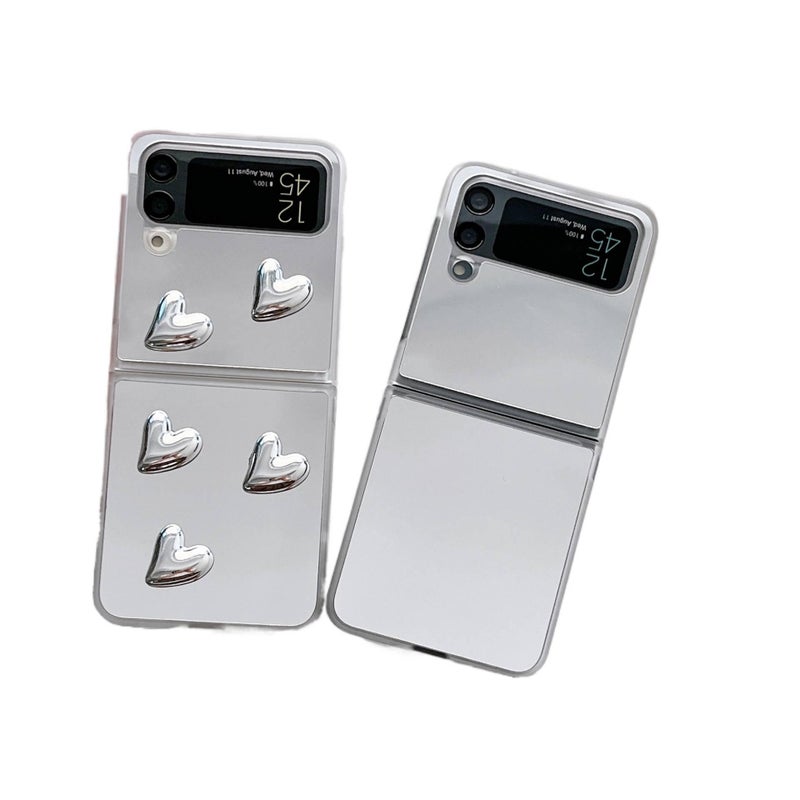 Protective Case | Shockproof Cover for Samsung Galaxy Z Flip 6 | Mirror Silver - Image 5
