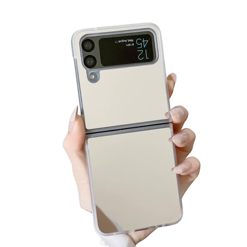 Protective Case | Shockproof Cover for Samsung Galaxy Z Flip 6 | Mirror Silver - Image 1