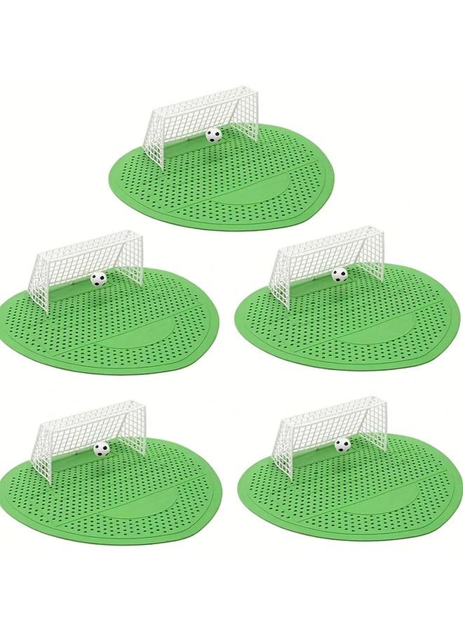 واقيات مقاعد المرحاض الخضراء 5 قطع، واقيات مضادة للرائحة والتناثر، تصميم رياضي - Image 3