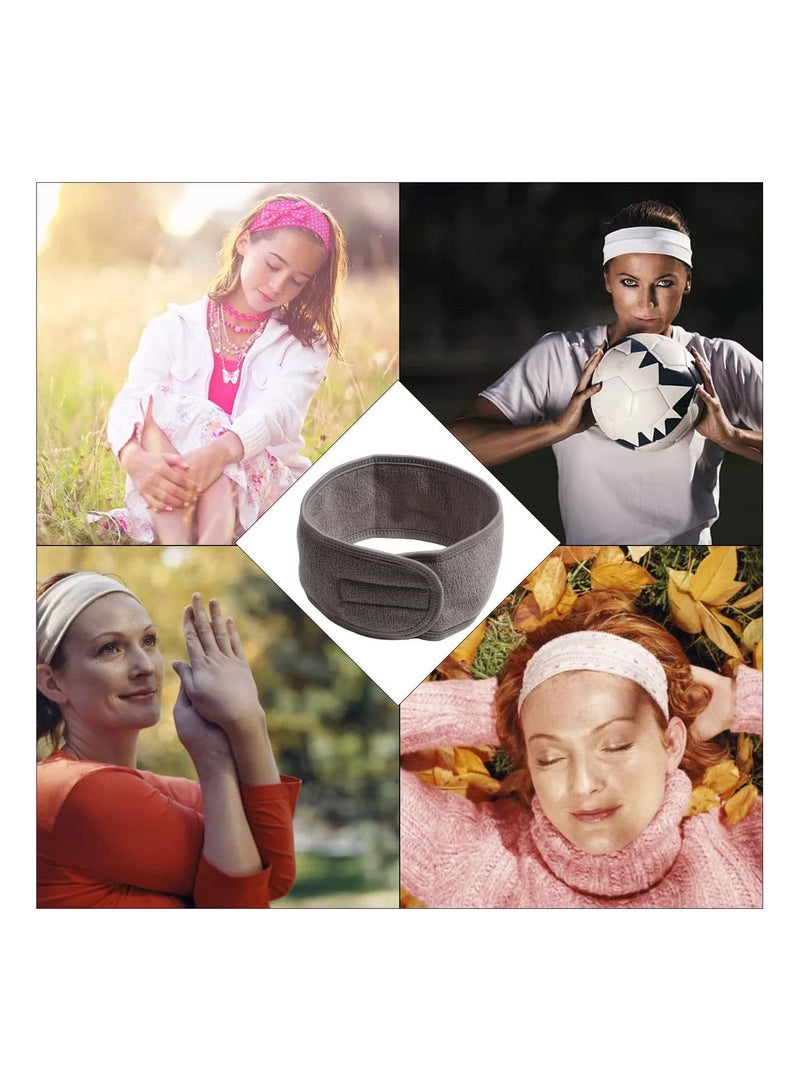 GGOOT Velcro Headband Female Makeup Sports Exercise Head Circle Mask Makeup Beauty Wide Headdress - Image 4