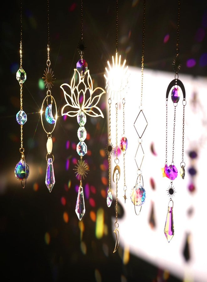 ilclviz Suncatcher Crystal Hanging Sun Catcher Prism with Chain Pendant Ornament Crystal Balls for Window - Image 2