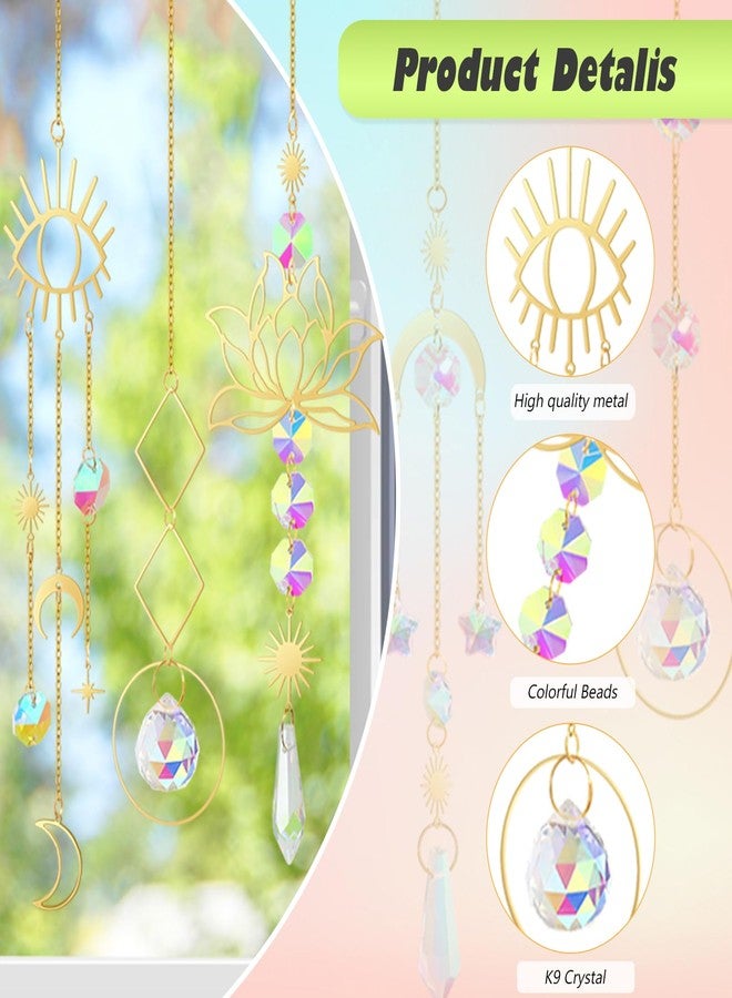 ilclviz Suncatcher Crystal Hanging Sun Catcher Prism with Chain Pendant Ornament Crystal Balls for Window - Image 5