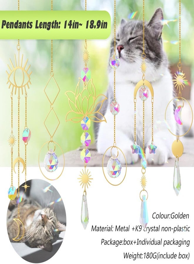 ilclviz Suncatcher Crystal Hanging Sun Catcher Prism with Chain Pendant Ornament Crystal Balls for Window - Image 3