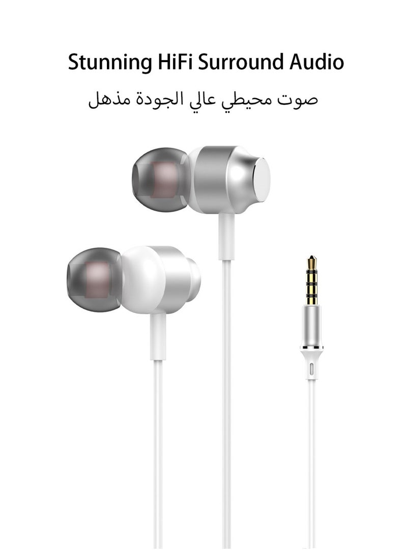 تمبو سماعات أذن سلكية Tempo، مقبس صوت 3.5 مم، صوت ستيريو غامر عالي الدقة، ميكروفون مدمج عالي الجودة، سماعة رأس سلكية مزودة بتحكم خطي - Image 2