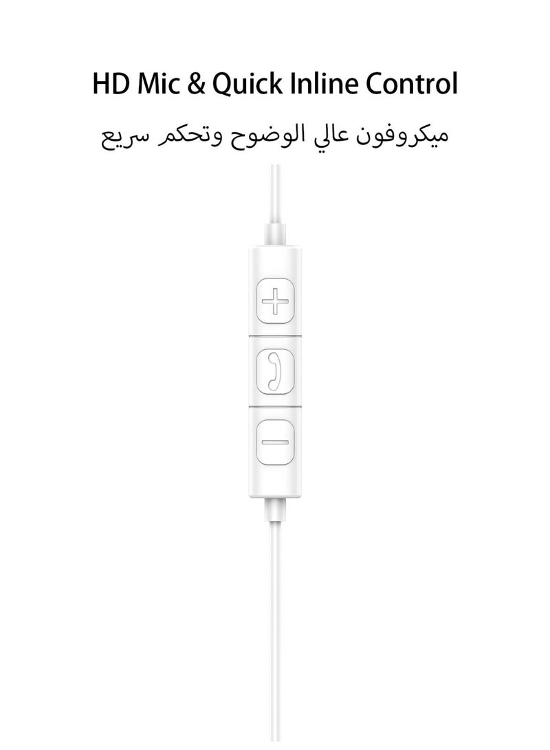 تمبو سماعات أذن سلكية Tempo، مقبس صوت 3.5 مم، صوت ستيريو غامر عالي الدقة، ميكروفون مدمج عالي الجودة، سماعة رأس سلكية مزودة بتحكم خطي - Image 5