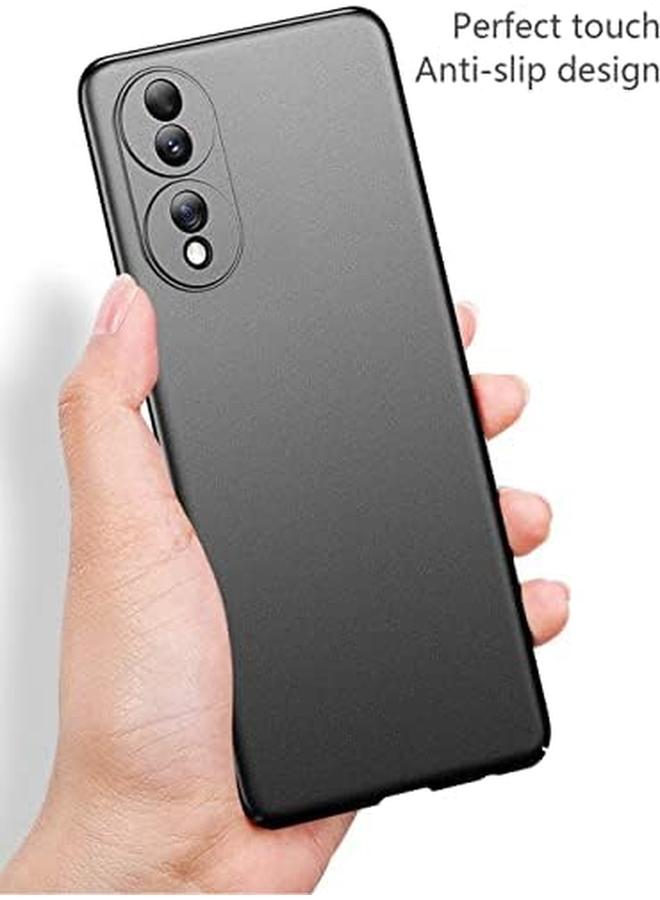 erorex Compatible With Honor 70 Pc Case Slim Fit Black Protective Phone Back Cover For Honor 70 - Image 2
