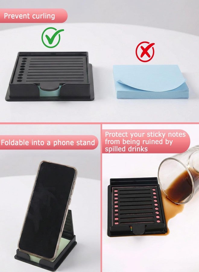 Geyynow Sticky Note Stencil and Holder with 5 Templates, 3"x3" Post It Template Stencil for Office and Home - Image 5